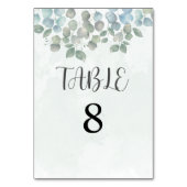 Waterverf Eucalyptus Sage Green Wedding Kaart (Achterkant)