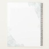 Waterverf Eucalyptus Script Bloemige Bruiloft Planner (Achterkant)