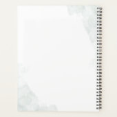 Waterverf Eucalyptus Script Bloemrijke Trouwdag Planner (Achterkant)