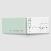 Waterverf Eucalyptus Script Pensioenfeest Gastenboek (Volledig)