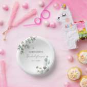 Waterverf Eucalyptus Script Vrijgezellenfeest Papieren Kommen (Feest)