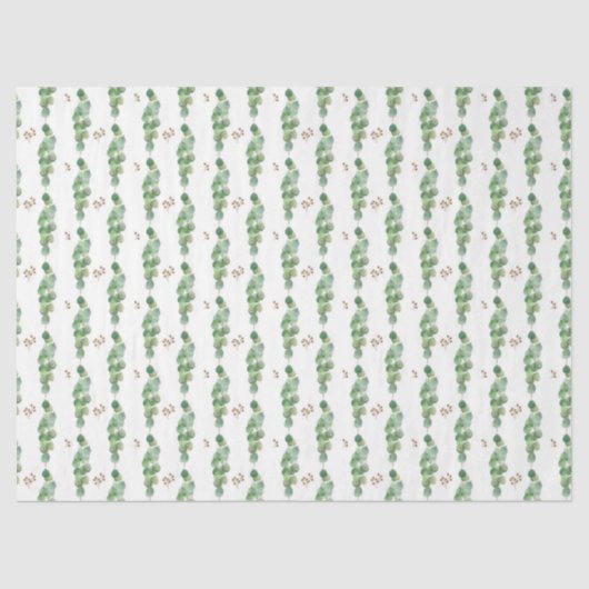 Waterverf Eucalyptus serie ontwerp 16 Tissuepapier (Voorkant)