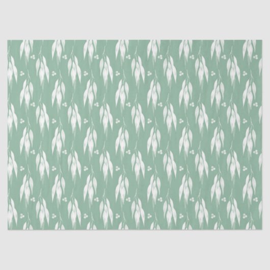 Waterverf Eucalyptus serie ontwerp 3 Tissuepapier (Voorkant)