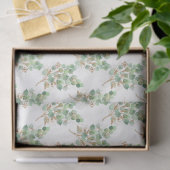 Waterverf Eucalyptus serie ontwerp 7 tissuepapier (Geschenk)