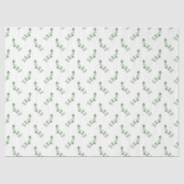 Waterverf Eucalyptus serie ontwerp 9 tissuepapier