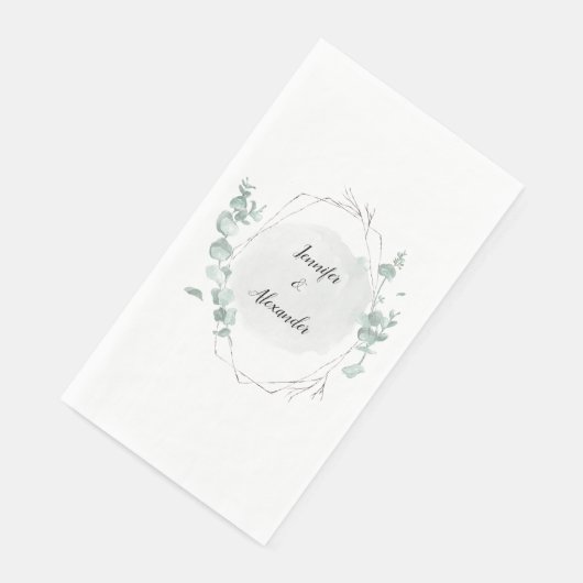 Waterverf Eucalyptus Servet (Hoek)