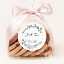 Waterverf Eucalyptus  tekst Sticker