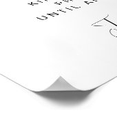 Waterverf Eucalyptus Unplugged Wedding Ceremony Poster (Hoek)