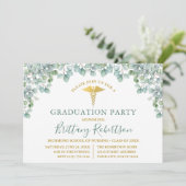 Waterverf Eucalyptus verlaat partij bij medisch Af Kaart (Staand voorkant)