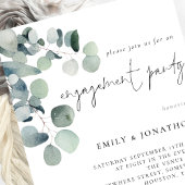 Waterverf eucalyptus Verloving uitnodigen Kaart