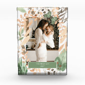 Waterverf Eucalyptus Vlinder groen Fotoblokken (Voorkant)