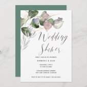 Waterverf Eucalyptus voor kalligrafie-weduwschap Kaart (Voorkant / Achterkant)