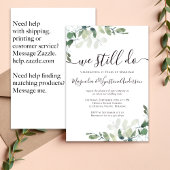 Waterverf Eucalyptus Vow Renewal Kaart