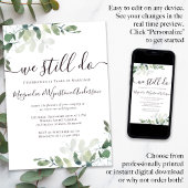 Waterverf Eucalyptus Vow Renewal Kaart