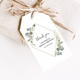 waterverf eucalyptus vrijgezellenfeest cadeaulabel