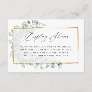 Waterverf Eucalyptus Vrijgezellenfeest Display Sho Informatiekaartje
