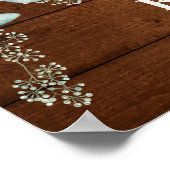 Waterverf Eucalyptus Vrijgezellenfeest Foto Lijst Poster (Hoek)