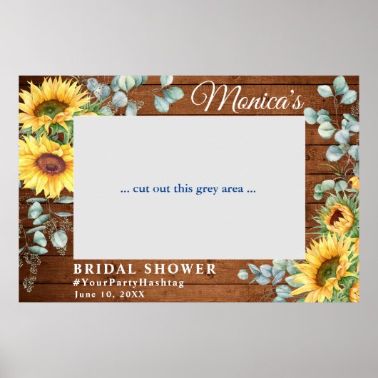 Waterverf Eucalyptus Vrijgezellenfeest Foto Lijst Poster (Voorkant)