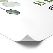 Waterverf Eucalyptus Vrijgezellenfeest Foto Lijst Poster (Hoek)