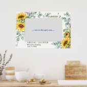 Waterverf Eucalyptus Vrijgezellenfeest Foto Prop. Poster (Keuken)