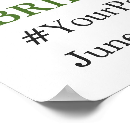 Waterverf Eucalyptus Vrijgezellenfeest Foto Prop. Poster (Hoek)