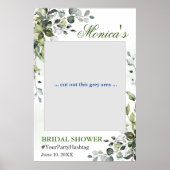 Waterverf Eucalyptus Vrijgezellenfeest Foto Prop. Poster (Voorkant)