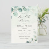 Waterverf Eucalyptus Vrijgezellenfeest Kaart (Staand voorkant)