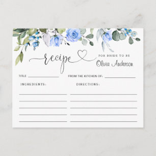 Waterverf Eucalyptus Vrijgezellenfeest Recipcard Briefkaart
