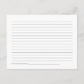 Waterverf Eucalyptus Vrijgezellenfeest Recipcard Informatiekaartje (Achterkant)