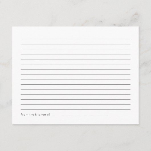 Waterverf Eucalyptus Vrijgezellenfeest Recipcard Informatiekaartje (Achterkant)