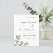 Waterverf Eucalyptus Weddenschap (Staand voorkant)