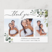 Waterverf Eucalyptus Weddenschap 3 Foto Hartelijk  Briefkaart (Voorkant)