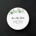 Waterverf Eucalyptus Weddenschap Opslaan Datum Magneet<br><div class="desc">Cute Botanical Eucalyptus Waterverf Wedding save the date magnet that maakt een perfecte hoer voor je gasten en zal jarenlang worden gekoesterd</div>