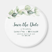 Waterverf Eucalyptus Weddenschap Opslaan Datum Magneet (Voorkant)