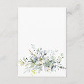 Waterverf Eucalyptus Weddenschappen Ontvangst - Ge Informatiekaartje (Achterkant)