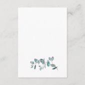 Waterverf Eucalyptus Weddenschappen Ontvangst - Ge Informatiekaartje (Achterkant)