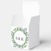 Waterverf Eucalyptus Wedding Bedankdoosjes (Geopend)
