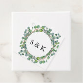 Waterverf Eucalyptus Wedding Bedankjes Labels (In situ)