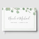 Waterverf Eucalyptus Wedding Gastenboek (Voorkant)