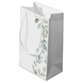 Waterverf Eucalyptus Wedding Gift Bag Klein Cadeauzakje (Achterkant Gekanteld)