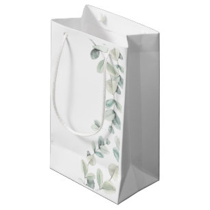 Waterverf Eucalyptus Wedding Gift Bag Klein Cadeauzakje