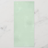 Waterverf Eucalyptus Wedding Menu (Achterkant)