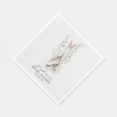Waterverf Eucalyptus & White Dress Vrijgezellenfee Servet (Hoek)