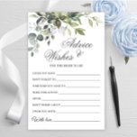 Waterverf Eucalyptus Wis & Advice Card<br><div class="desc">Waterverf Eucalyptus wis & advieskaart. Pas de bruid aan om de naam en de datum van de douche te zijn. Voor verdere aanpassing,  te klikken gelieve de "pas verder"verbinding aan. Als je hulp nodig hebt,  neem dan contact met me op.</div>