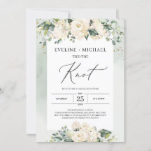Waterverf eucalyptus witte rozen elopement