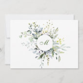 Waterverf Eucalyptus zal je mijn Bridesmaid zijn Kaart (Achterkant)