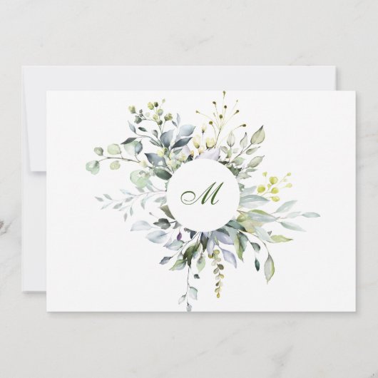 Waterverf Eucalyptus zal je mijn Bridesmaid zijn Kaart (Achterkant)