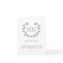 Waterverf eucalyptusblad-Lijst | Moederdag