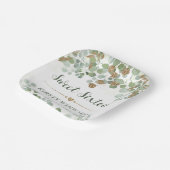 Waterverf Eucalyptusblad Sweet 16 Papieren Bordje (Gebogen)