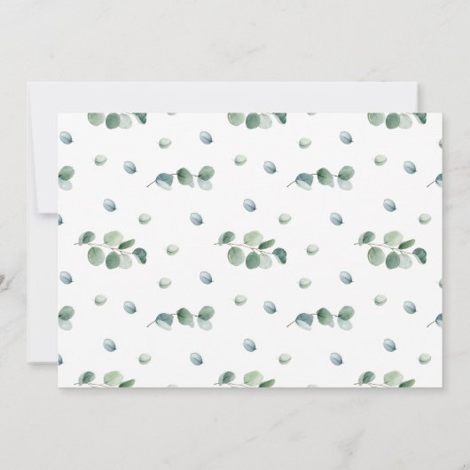 Waterverf eucalyptusbladeren (Achterkant)